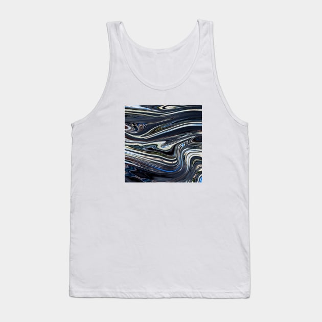 Marble black and colors grading pattern Tank Top by Dolta